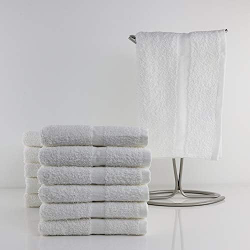 1888 Mills 12-Piece Microfiber Utility Towels - Durable bleach-safe White