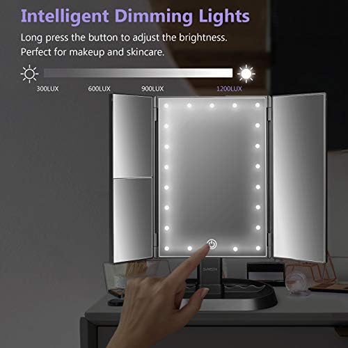 Vanity Mirror with 21 LEDs for Women