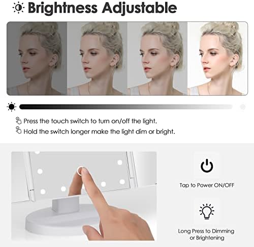 Makeup Mirror Vanity with Touch