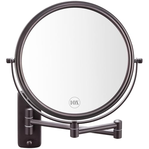 Decluttr 9-Inch Wall-Mounted Magnifying Mirror for Bathroom