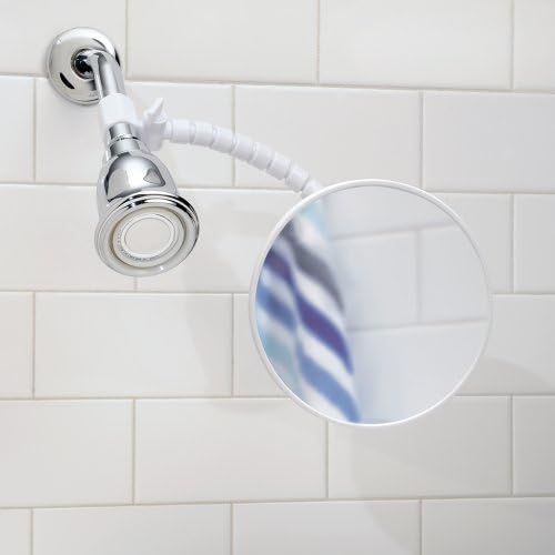 InterDesign iDesign Fog-Free Shower Shaving Mirror with Flexible Arm