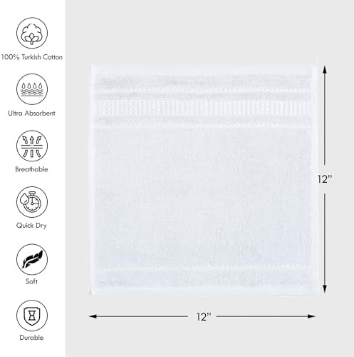 4-Piece Turkish Cotton Washcloth Set
