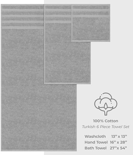 American Soft Linen 6-Piece Luxury bath towel set