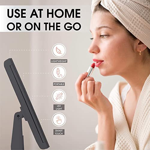 Backlit Makeup Vanity Mirror Illuminate 36-LED Touch-Screen Light Control