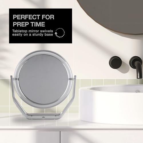 ConairBathroom Vanity Magnifying Mirror - 5X Zoom Dual Sided
