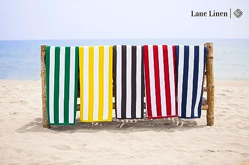 Large 100 Cotton Cabana Stripe Beach Towels for Adults
