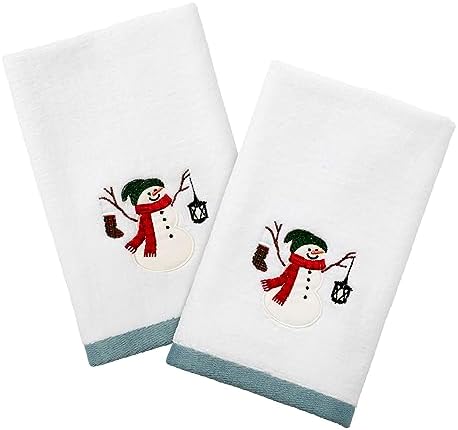 Snowman Park Collection Fingertip Towels