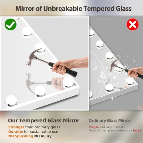 Vanity Mirror with Speaker Light for Makeup