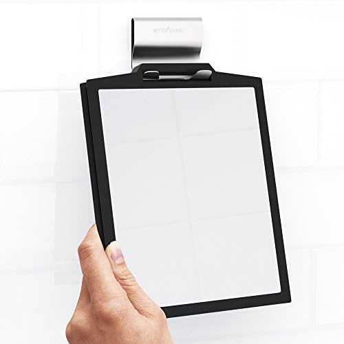 Better Living 13546 DOPPIO Double-Sided Shower Mirror Black