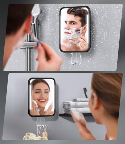 No-Fog Heated Shower Mirror