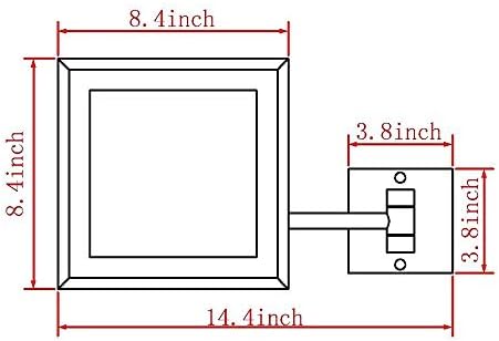 AMHIL Wall-Mounted Vanity Mirror