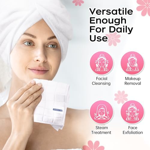 12-Piece Microfiber Washcloth Set Soft Reusable Lint-Free for Daily Use
