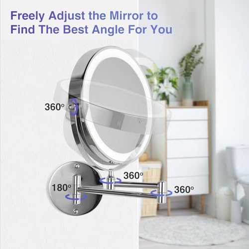 Wall-Mounted Makeup Mirror