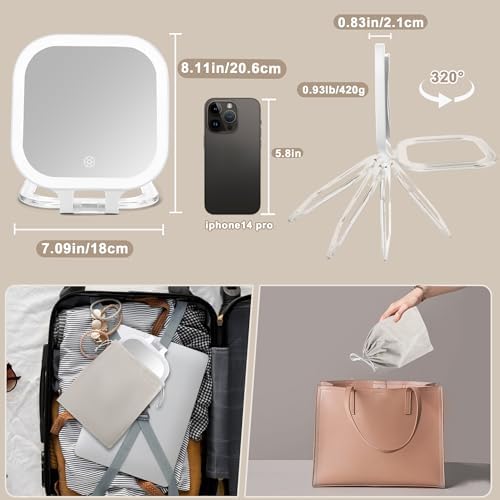 10X Travel Makeup Mirror