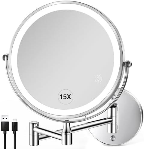 Wall-Mounted Makeup Mirror