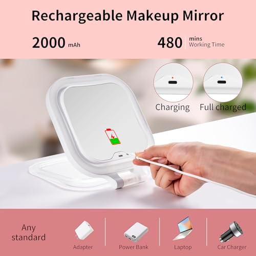 Travel Makeup Mirror with Magnification