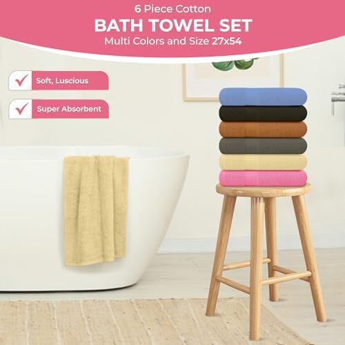 Luxury amp Soft bath towels for everyday use - 27x54inch