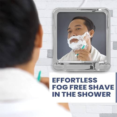 MirrorVana Fogless Shower Mirror Real Glass No Fog Perfect Shave