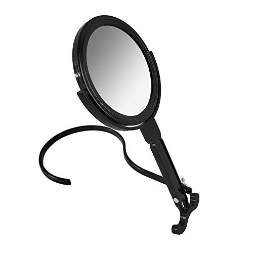 Rucci Round 5x1x Magnifying Mirror Black