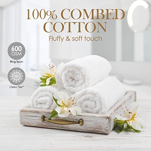 Elaine Karen 12-Pack Premium Cotton Face Wash cloths