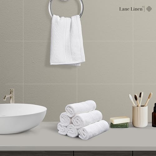Warm Gifting Sets - LANE LINEN White Washcloths 24 Pack