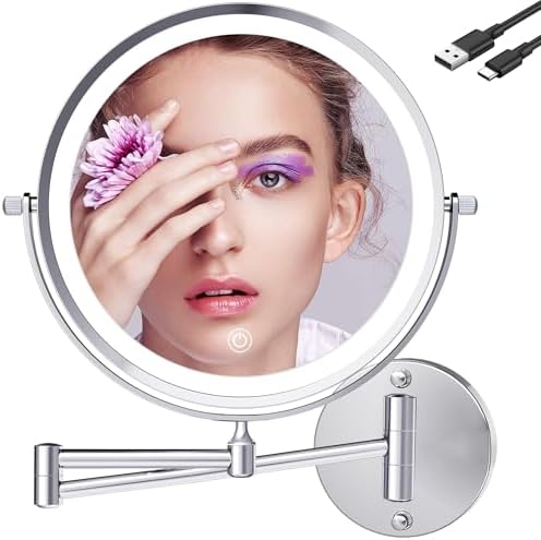 9 inch Large Rechargeable Lighted Makeup Vanity Mirror
