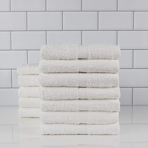 1888 Mills 12-Piece Microfiber Utility Towels - Durable bleach-safe White