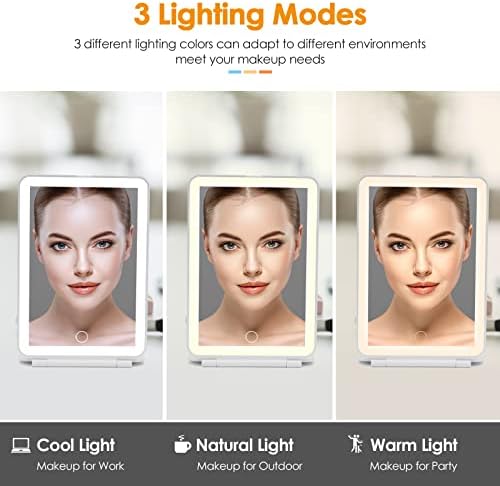 DenCert Rechargeable Travel Makeup Mirror
