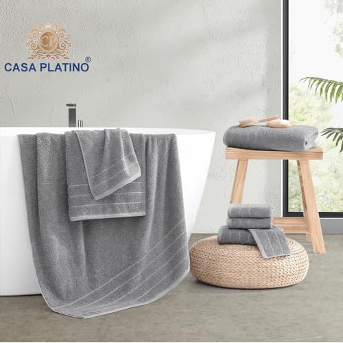 Luxurious 100 Cotton Bath Towel Set - Heavy Duty Soft and Absorbent