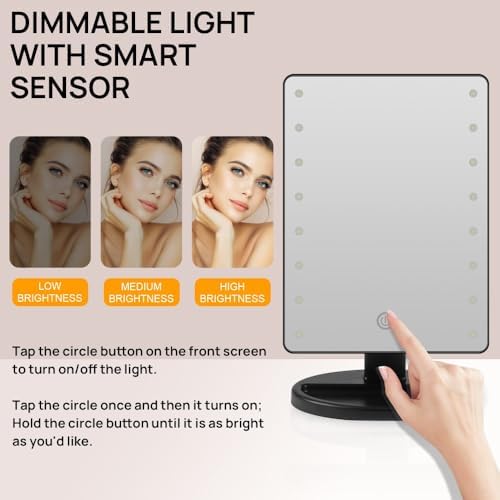 KAKULO --- Lighted Makeup Mirror with Lights