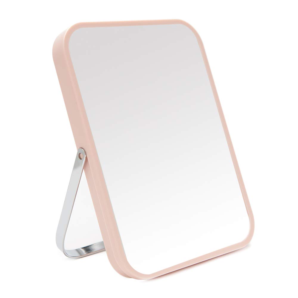 8-Inch Portable Folding Table Vanity Mirror Pink
