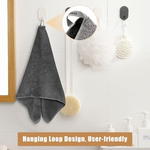 SEMAXE Grey Washcloths