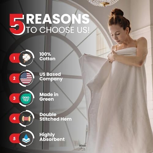 Luxury Bath Sheets Soft Absorbent by Infinitee Xclusives
