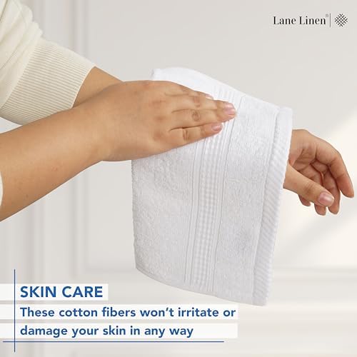 Warm Gifting Sets - LANE LINEN White Washcloths 24 Pack