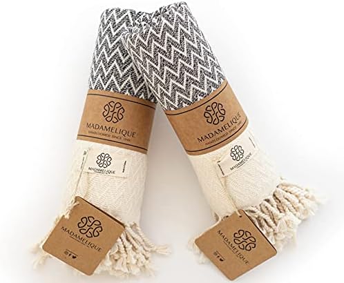 Madamelique Exclusive Hand Towels Set 2-18x40 inches
