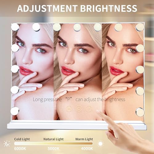 10X LED Vanity Mirror with Color Light