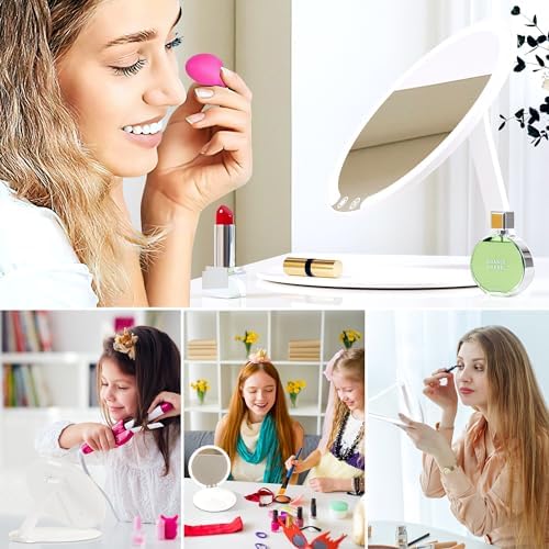 Sucedey Makeup Mirror with Lights 3 Mode Light Rechargeable