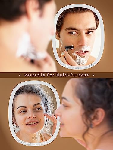 Fogless Lighted Shower Mirror for Shaving