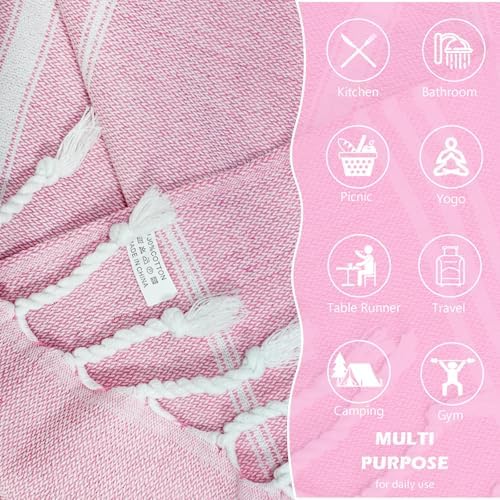 Cabanana Turkish Hand Towels 2-Pack 16x40 Inch 1