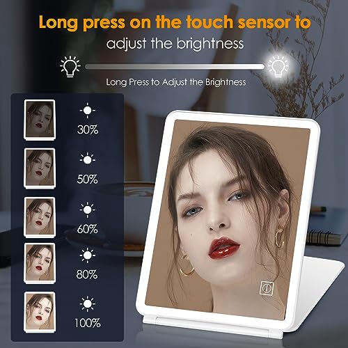 KerMiCi Large Size Travel Makeup Mirror