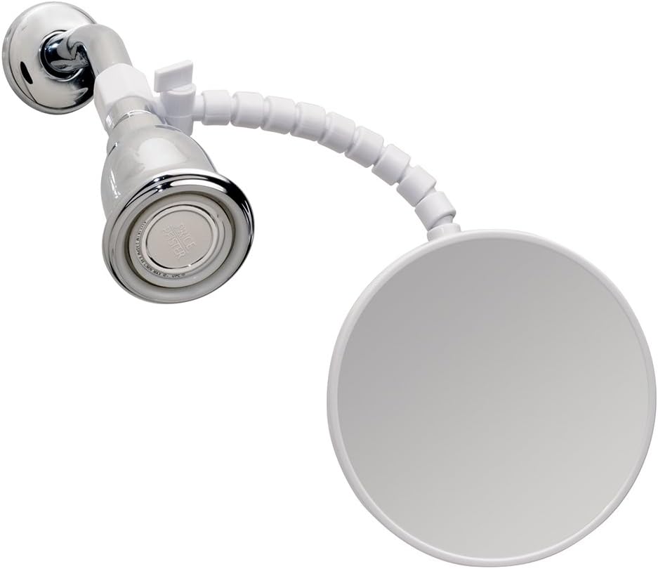 InterDesign iDesign Fog-Free Shower Shaving Mirror with Flexible Arm