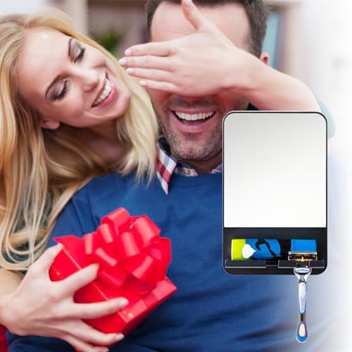 SAFEST and CONVENIENT shower shaving mirror