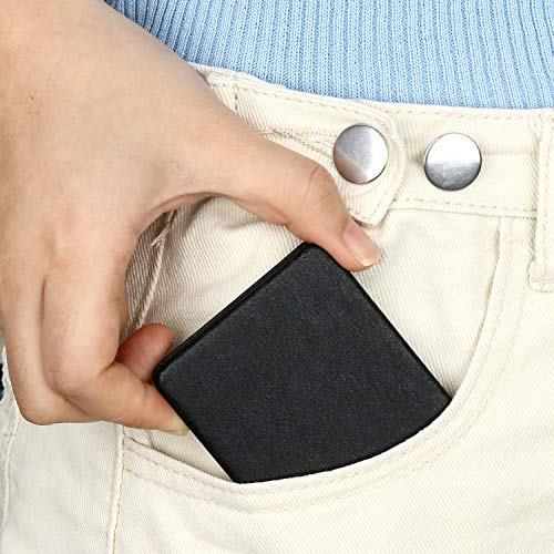 Compact Mens Travel Vanity Mirror Black