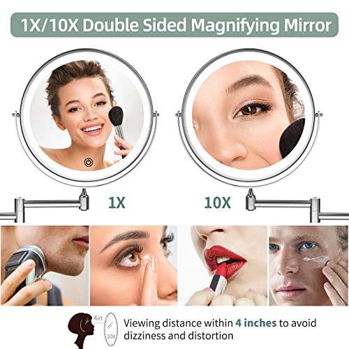 Perfect Salon-M quality makeup mirror for wall installation
