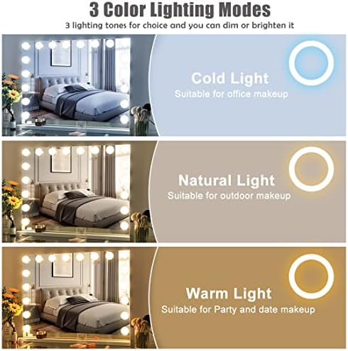 Hansong Vanity Mirror with Lights Bluetooth