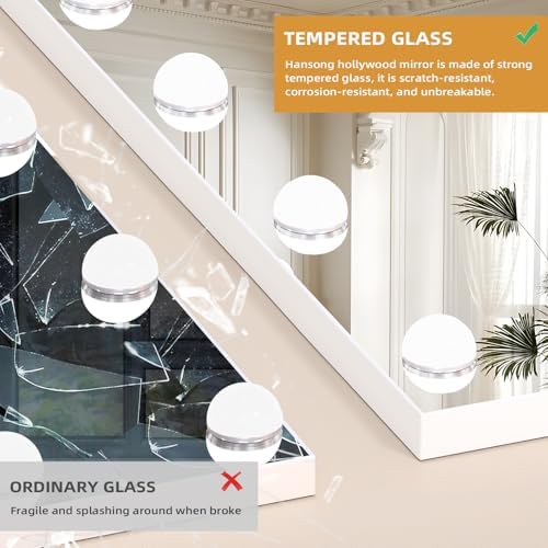 Hansong Vanity Mirror with Lights Bluetooth