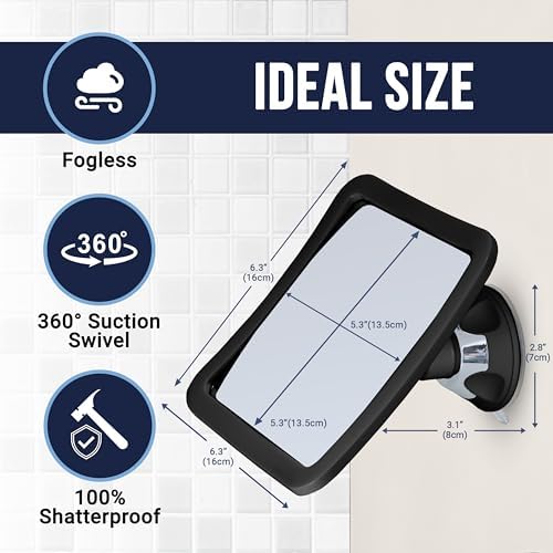 MIRRORVANA Fogless Shower Mirror for Shaving