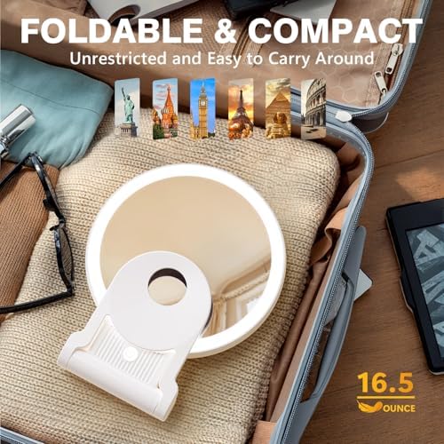 Versatile 1X 30X Magnifying Mirror for Travelers and Professionals