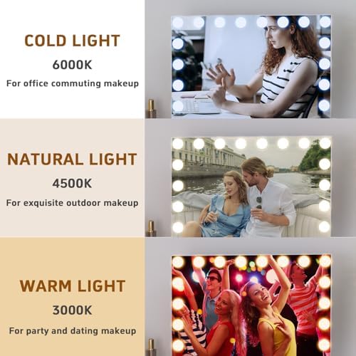 Vanity Mirror with Speaker Light for Makeup