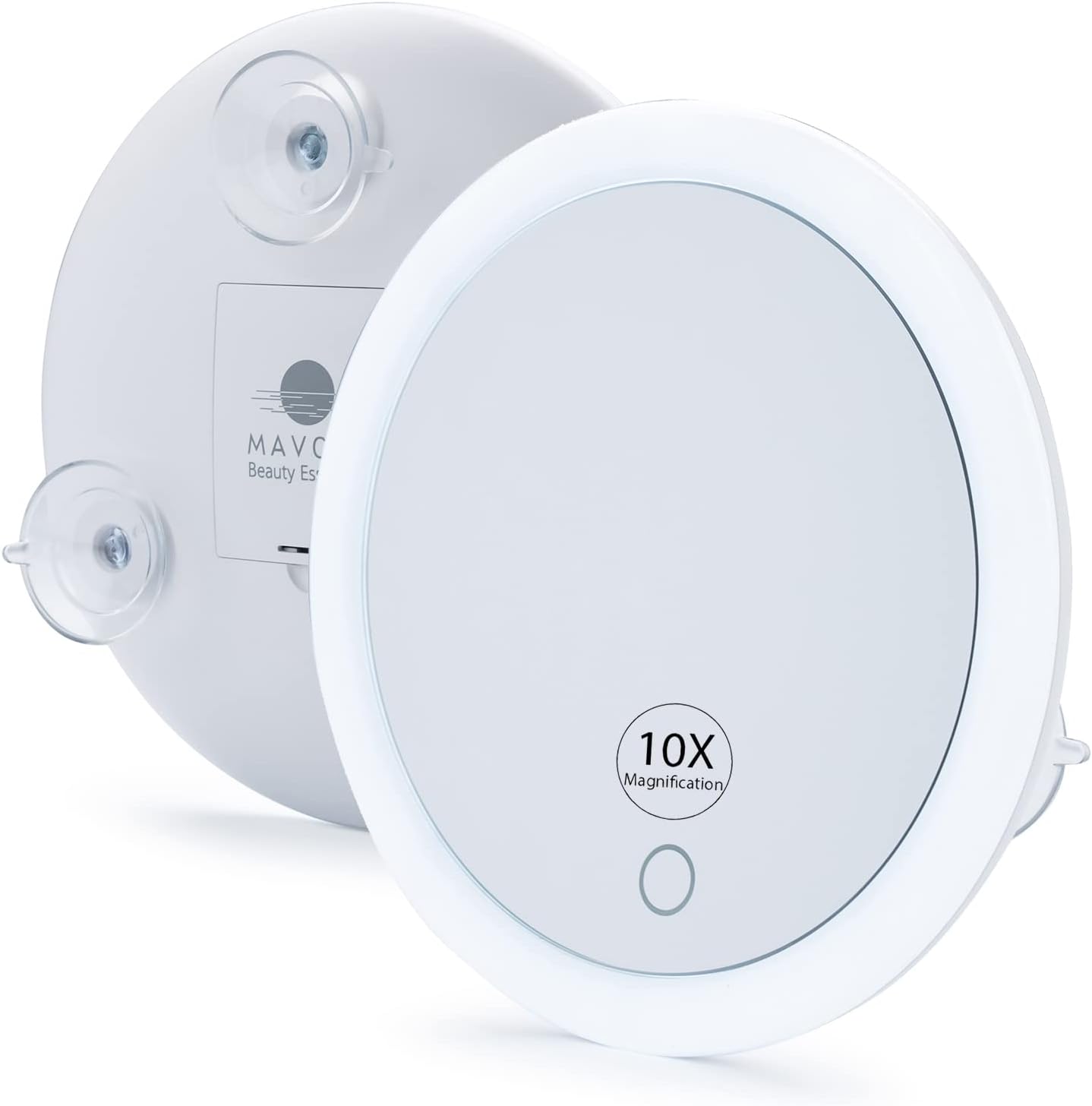 10X Magnifying Mirror for Travel with LED Light
